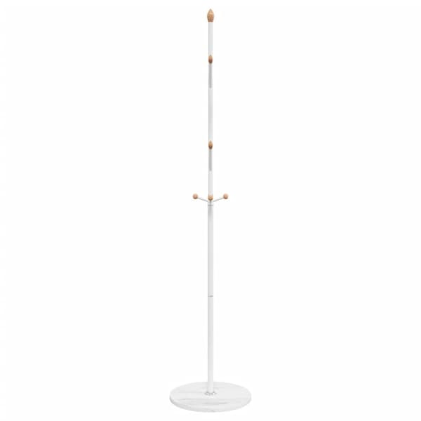 vidaXL stumtjener 177 cm pulverlakeret jern hvid