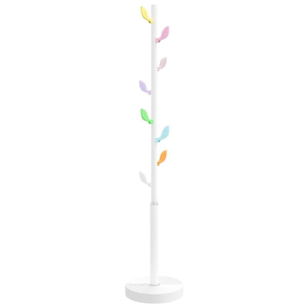 vidaXL Klädställning vit 172 cm pulverlackerat järn