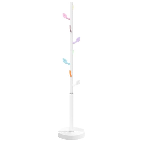 vidaXL Klädställning vit 172 cm pulverlackerat järn