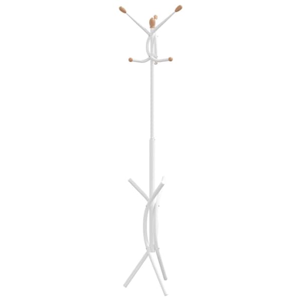 vidaXL stumtjener 176 cm pulverlakeret jern hvid