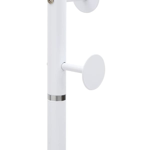vidaXL stumtjener 176 cm pulverlakeret jern hvid