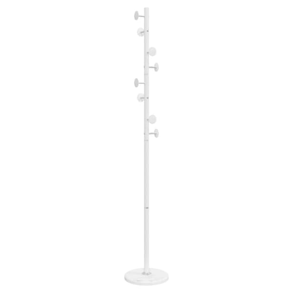vidaXL stumtjener 176 cm pulverlakeret jern hvid