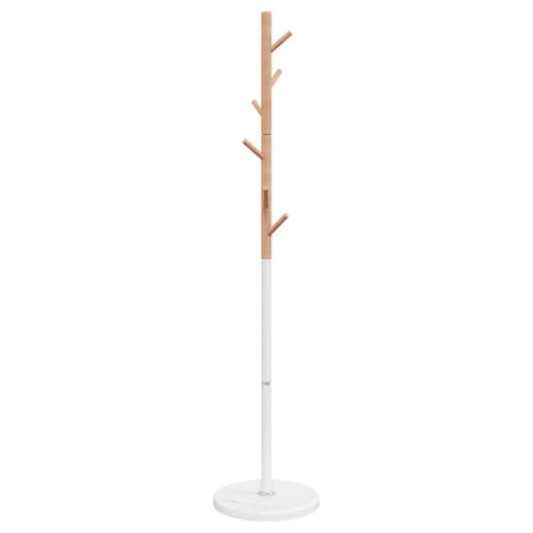 vidaXL stumtjener 172 cm pulverlakeret jern hvid