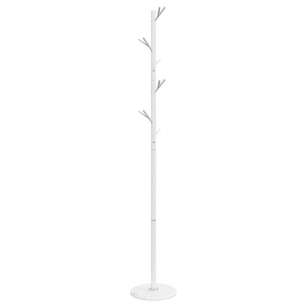 vidaXL stumtjener 175 cm pulverlakeret jern hvid