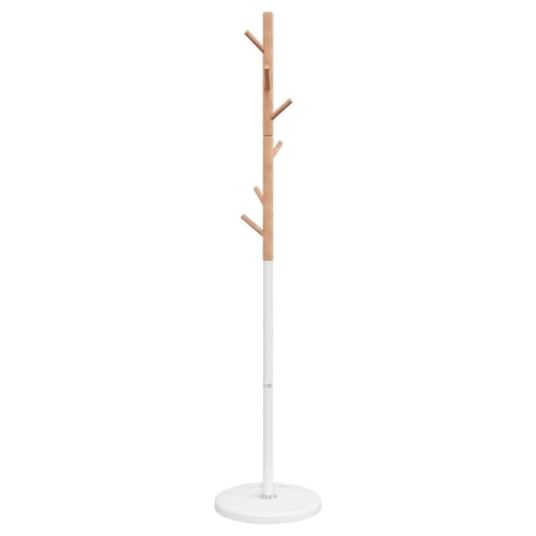 vidaXL Klädställning vit 172 cm pulverlackerat järn
