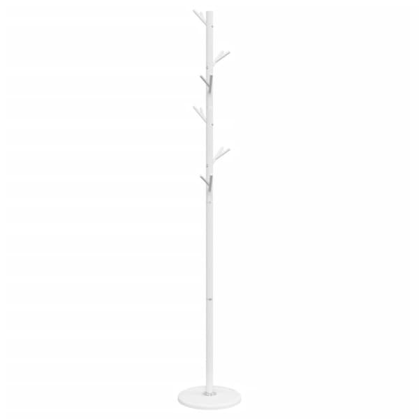 vidaXL Klädhängare vit 175 cm pulverlackerat järn