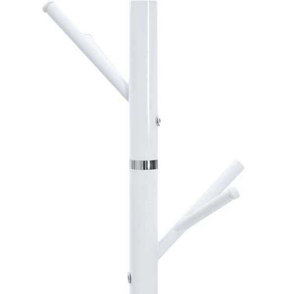 vidaXL Klädhängare vit 175 cm pulverlackerat järn