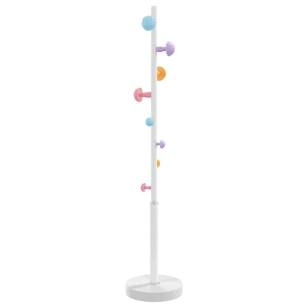 vidaXL Klädställning vit 172 cm pulverlackerat järn