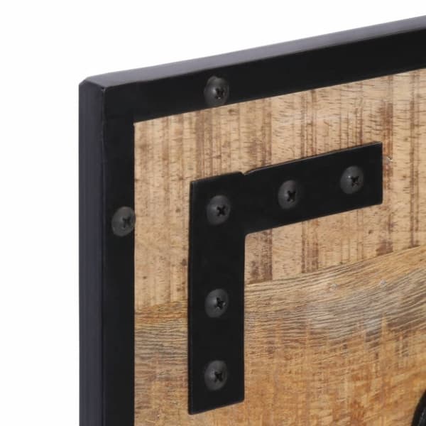 vidaXL knagerækker 2 stk. 80x8x25 cm massivt ru mangotræ