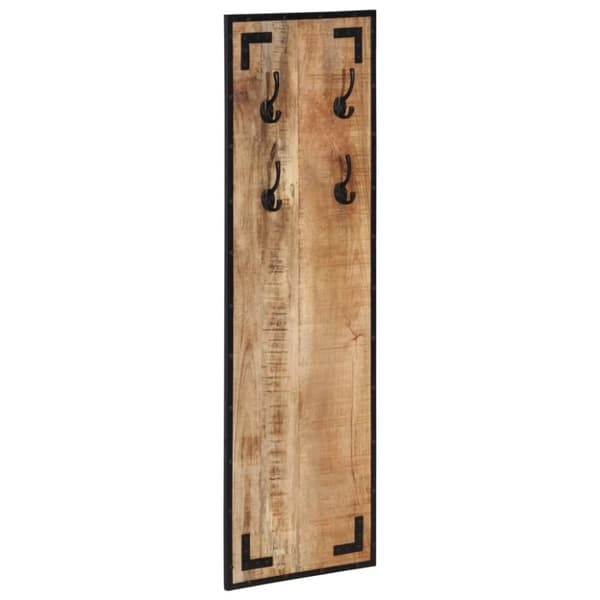 vidaXL Klädhängare 35x8x110 cm massivt grovt mangoträ