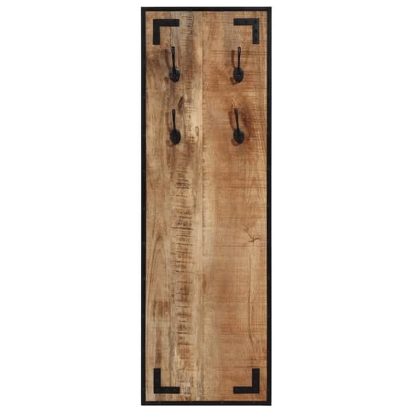 vidaXL Klädhängare 35x8x110 cm massivt grovt mangoträ