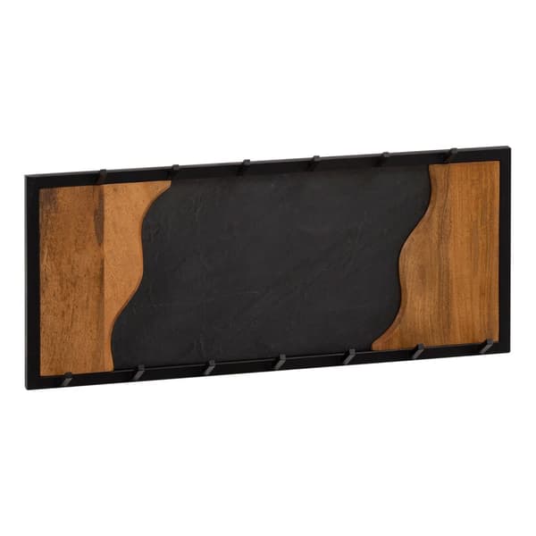 Rootz Modern Design -naulakko - Seinälle kiinnitettävä vaateripustin - Tukevat koukut - Puun ja kiven ulkonäkö - 80 cm x 36 cm x 6 cm - Käsintehty - M