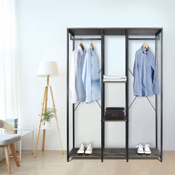 Rootz multifunktionelt tøjstativ - Garderobeskabe - Opbevaringshylde - Rigelig plads - Forbedret stabilitet - Premium materialer - 120 cm x 40 cm x 16