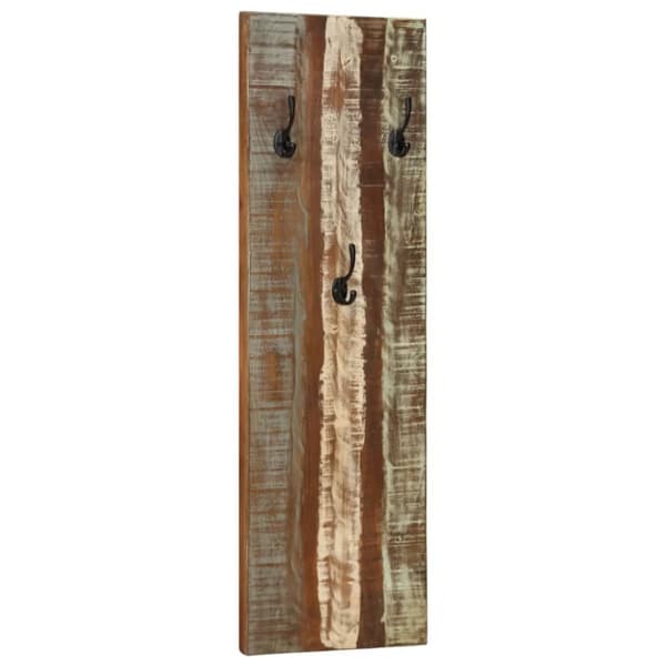 vidaXL Seinäkiinnitteiset naulakot 2 kpl 36x3x110cm täysi kierrätyspuu -  Naulakot & hattuhyllyt
