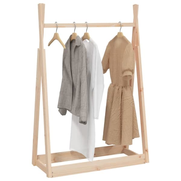 vidaXL Vaateteline 100x45x150 cm täysi mänty -  Naulakot & hattuhyllyt