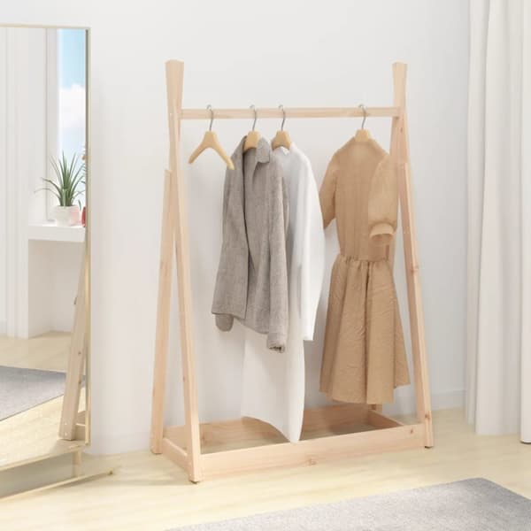 vidaXL Vaateteline 100x45x150 cm täysi mänty -  Naulakot & hattuhyllyt