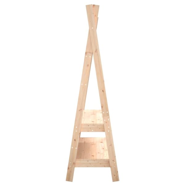 vidaXL tøjstativ 100x45,5x150 cm massivt fyrretræ -  Knagerækker og stumtjenere