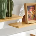 Miniatyrbild 5 av 6: Rootz väggklädhängare med hängande hylla - Entréorganisatör - Hallförvaring - MDF och bambukonstruktion - Multifunktionell - Utrymmesbesparande - 90 c