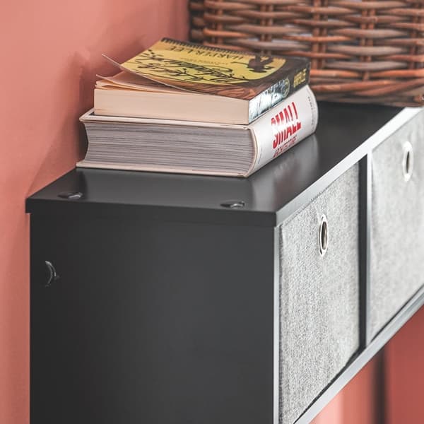 Rootz vægknagerække med opbevaring - Nøgleorganisator - Entréhylde - FSC-certificeret - 100x30x20 cm - Miljøvenlig honeycomb-emballage