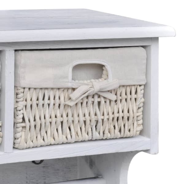 Knagerækker og stumtjenere - Living væghylde 60x23,5x33 cm kejsertræ hvid