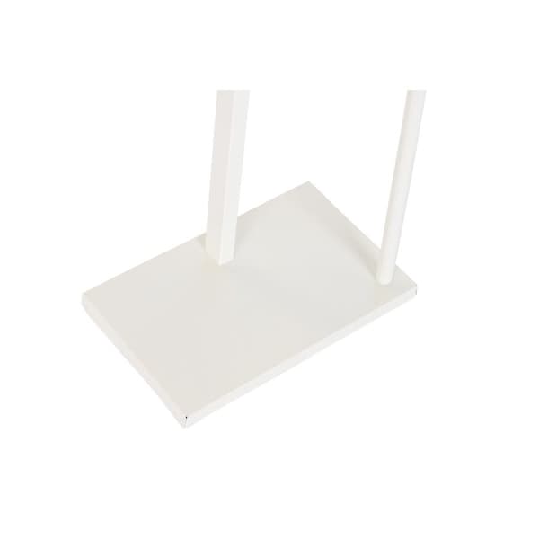 Stojalo za klobuke DKD Home Decor Natur Træ Stål Hvid (48 x 20 x 106,5 cm)