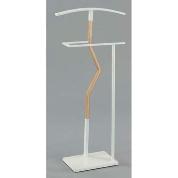 Stojalo za klobuke DKD Home Decor Natur Træ Stål Hvid (48 x 20 x 106,5 cm)