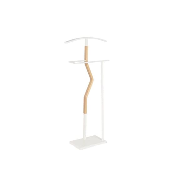 Stojalo za klobuke DKD Home Decor Natur Træ Stål Hvid (48 x 20 x 106,5 cm)