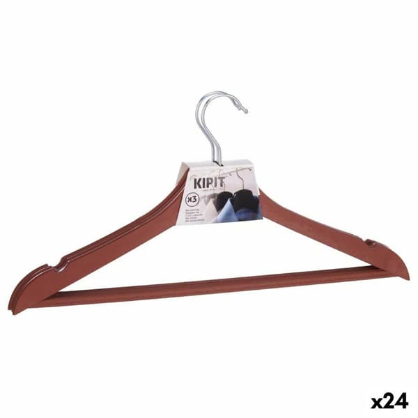 Bøjlesæt Kipit 2601880-6 Brun Plastik 21,3 x 3 x 44 cm (24 enheder)