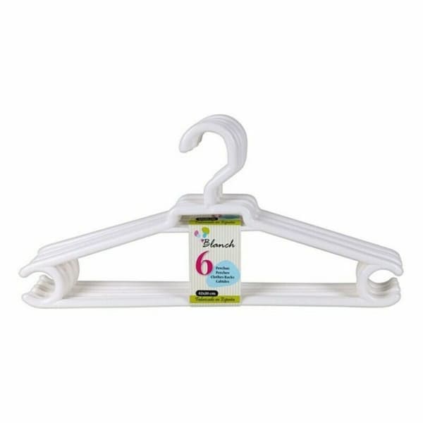 Hängare Blanch Dem Blanch Plast 6 Delar 42 x 20 cm (8 antal)