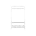Miniatyrbild 7 av 7: Klädhängare med hylla Home ESPRIT Vit Metall Loft 110 x 36 x 186 cm