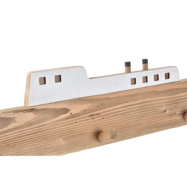 Knagerække til væggen DKD Home Decor 91 x 8,5 x 20 cm Natur Træ Barco