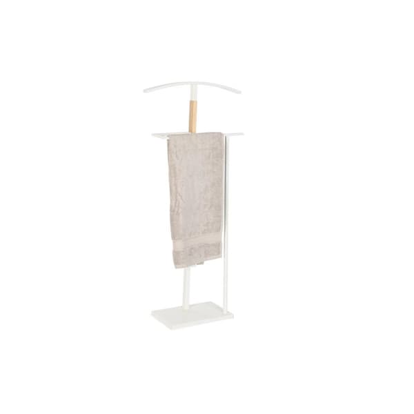 Stojalo za klobuke DKD Home Decor Natur Træ Stål Hvid (48 x 20 x 106,5 cm)