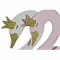 Pikkukuva 2 / 2: Wall mounted coat hanger DKD Home Decor Puu Lasten Joutsen 40 x 4 x 38,5 cm (2 osaa)