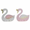 Pikkukuva 1 / 2: Wall mounted coat hanger DKD Home Decor Puu Lasten Joutsen 40 x 4 x 38,5 cm (2 osaa)