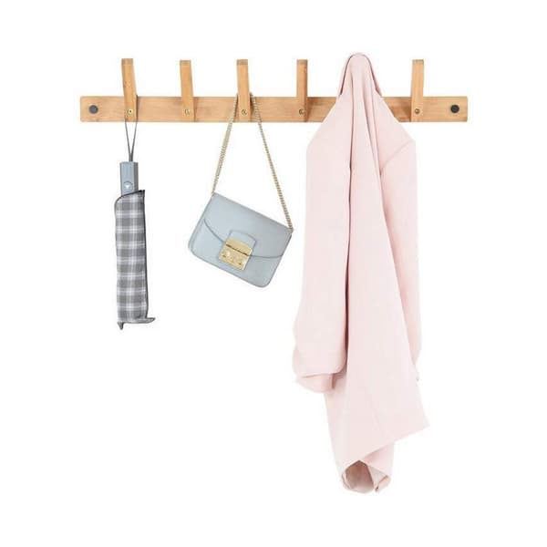 Wall mounted coat hanger Domopak Living Bambu (75 x 12 x 12 cm)