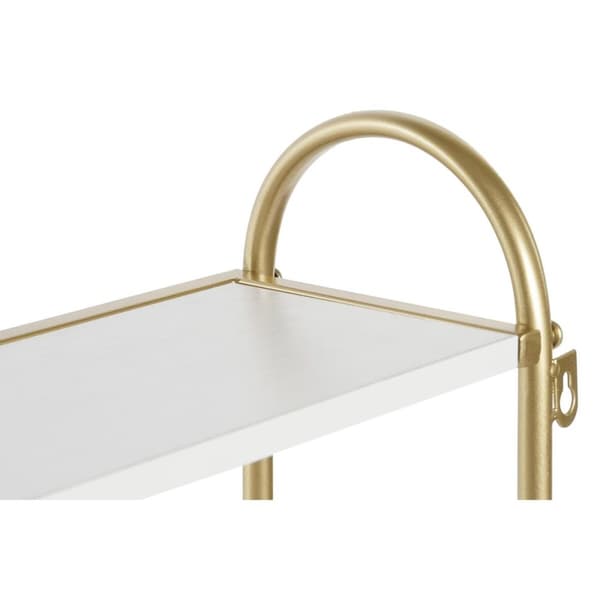 Vegghengt klehenger DKD Home Decor Metall MDF Glam (50 x 15 x 43 cm)