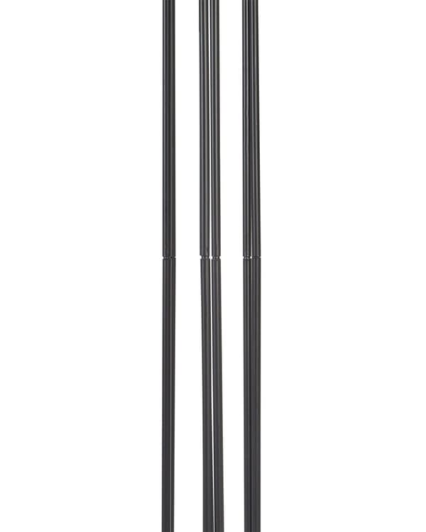 Stående sort metal stumtjener 162 cm til entreen til frakker