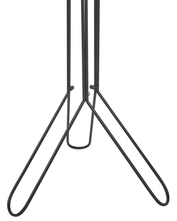 Stående Klesstativ i Svart Metall 162 cm for Yttertøy i Entréen Moderne Skandinavisk Tilbehør