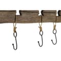 Miniatyrbild 5 av 6: Väggmonterad rockhängare Home ESPRIT Naturell Metall Paulowniaträ 99 x 3 x 31 cm