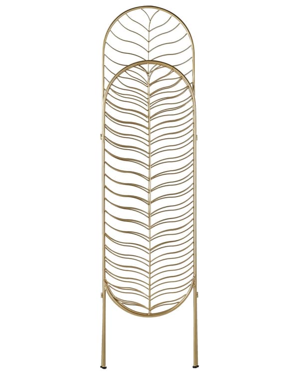 Rumdeler Guld Jern 120 x 160 cm Dekorativ Skærmvæg Paravent til Indendørs Kontor