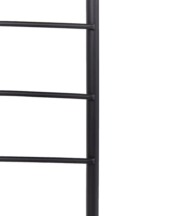 Rumdeler Sort Jern 135 x 170 cm Dekorativ Skærmvæg Paravent til Indendørs Kontor