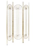 Miniatyrbillede 5 af 9: Rumdeler Guld Jern 135 x 170 cm Dekorativ Skærmvæg Paravent til Indendørs Kontor