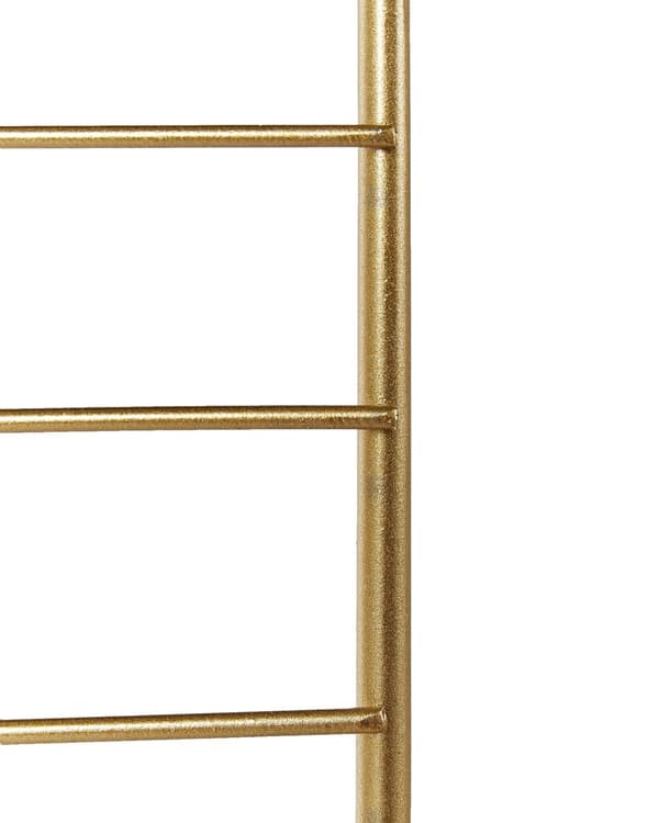 Rumdeler Guld Jern 135 x 170 cm Dekorativ Skærmvæg Paravent til Indendørs Kontor