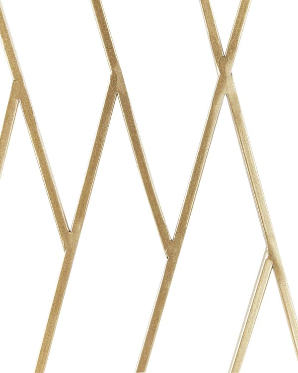 Rumdeler Guld Jern 117 x 170 cm Dekorativ Skærmvæg Paravent til Indendørs Kontor