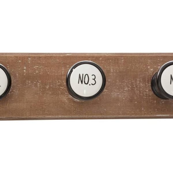 Keramikhängare - Ej specificerad - 6 krokar - L66cm - Brun - Modern - Design
