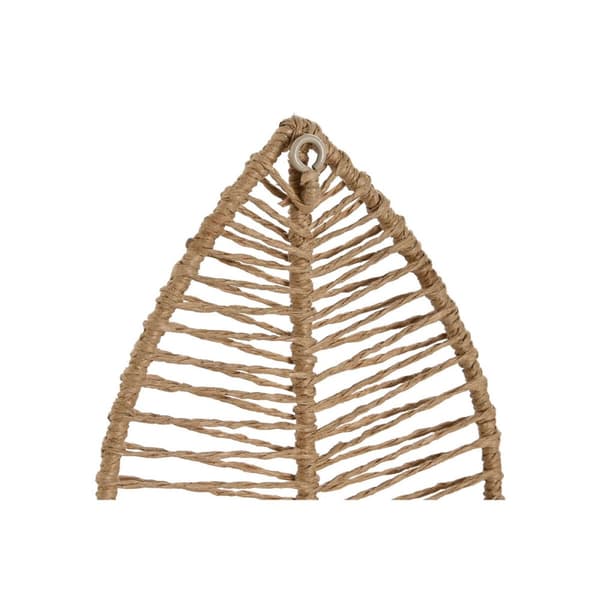 Väggmonterad rockhängare Home ESPRIT Naturell Jute Metall 12 x 4 x 26 cm