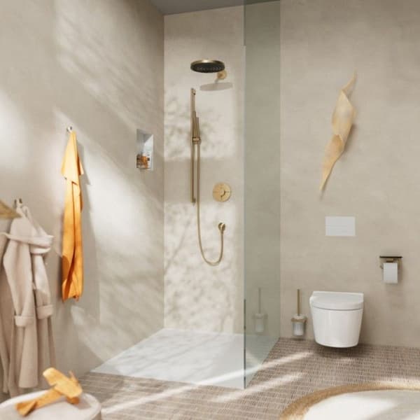 HANSGROHE Enkelväggskrok i borstad brons - AddStoris 41742140