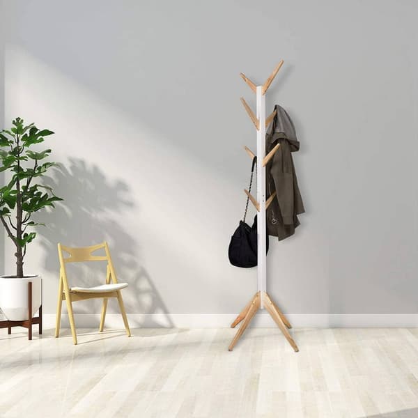 Rootz Klädställ - Stående klädhängare - Garderobsställ - Massivt trä - Robust - Utrymmesbesparande - 180cm x 43cm x 43cm