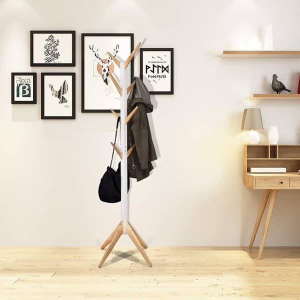 Rootz Klädställ - Stående klädhängare - Garderobsställ - Massivt trä - Robust - Utrymmesbesparande - 180cm x 43cm x 43cm