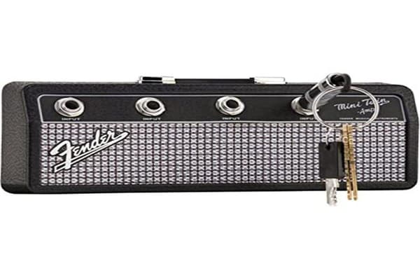 Fender Hook - 9190150300 - (C) "Jack Rack" Nyckelring i designen av en gitarrförstärkare - Färg: Svart